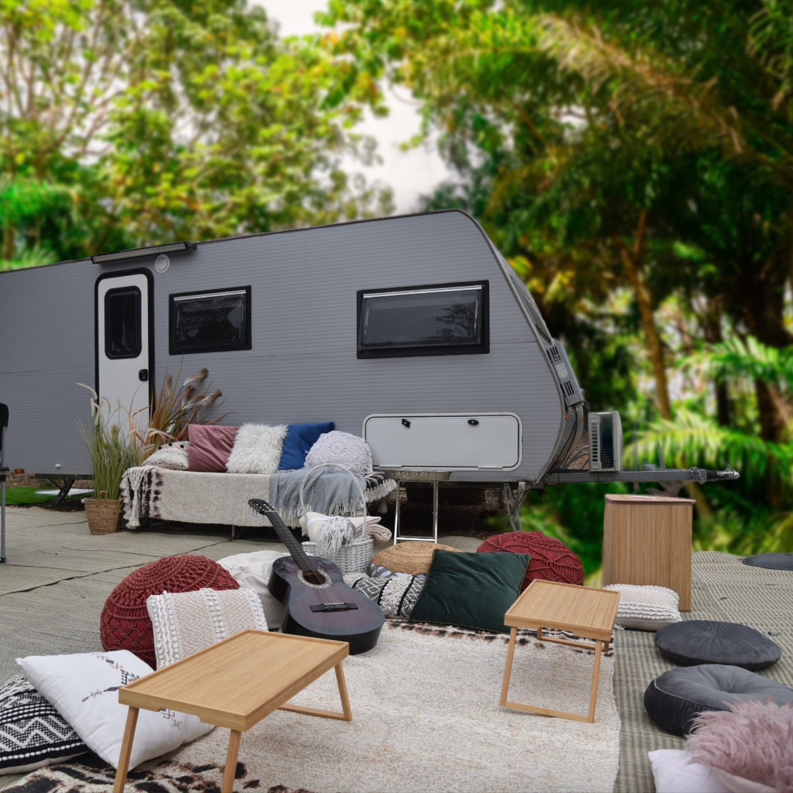 פקאן השכרת קרוואן ביער